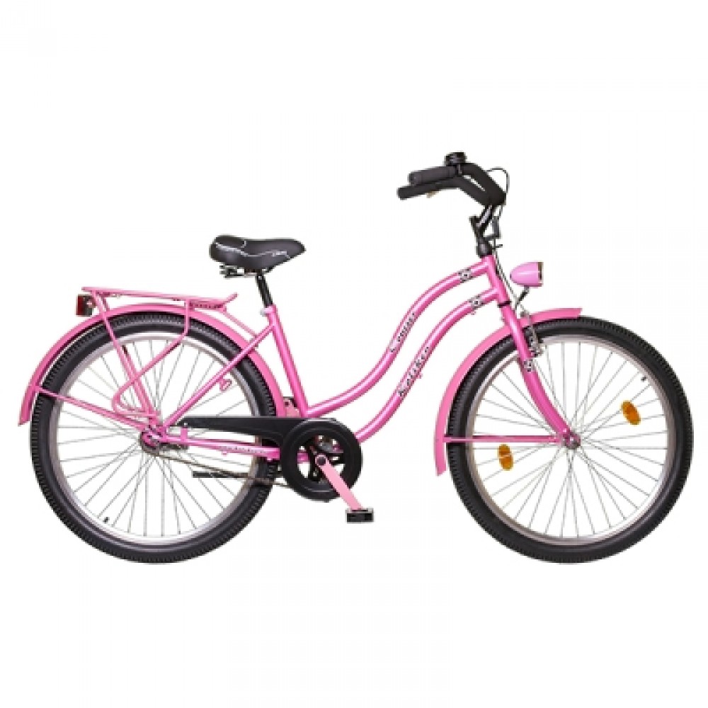 Koliken 26" Cruiser N3seb kontrás női rózsaszín kerékpár - árak