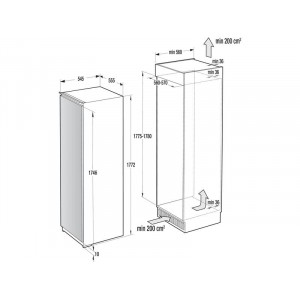 Gorenje RBI5182A1 beépíthető hűtőszekrény