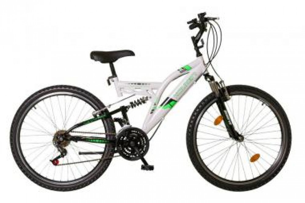 Koliken 24" Albatrosz Fully zöld kerékpár - árak, vásárlás