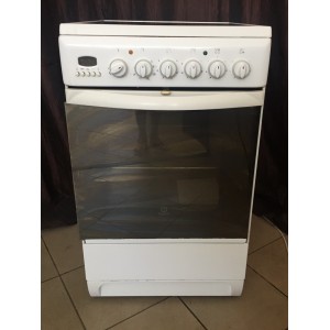 Használt Indesit K3C8P.B(W)/U kerámialapos tűzhely [H1269] 