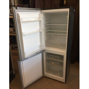 Használt Candy INOX alulfagyasztos kombi hűtőszekrény [H2126] 