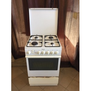 Használt Indesit KN5405WU/G gáztűzhely [H2378] 