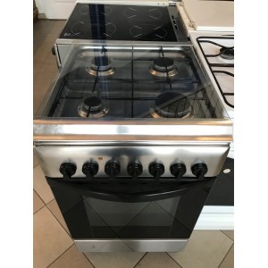 Használt Indesit K3G51S(X) kombinált tűzhely [H3841] 