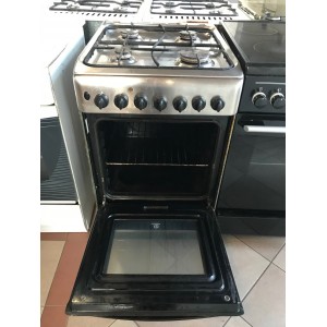 Használt Indesit K342MS(X) kombinált tűzhely [H3967] 