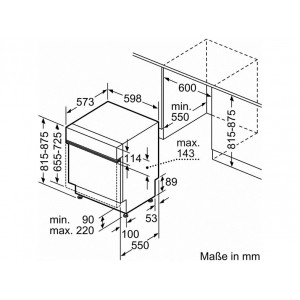 Bosch SMI88US36E Beépíthető mosogatógép