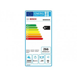 Bosch SBE46NX23E Beépíthető teljesen integrált mosogatógép