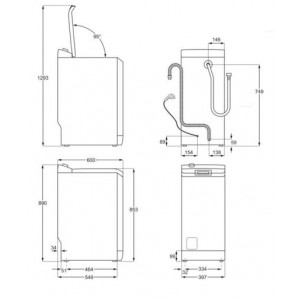 Electrolux EW6T4265H Felültöltős mosógép