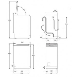 Electrolux EW6T3265H Felültöltős mosógép