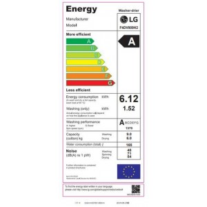 LG F4DV909H2 Mosó- és szárítógép AI DD szövetlágyság érzékelő rendszerrel
