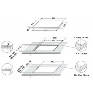 Whirlpool WLS7960NE Beépíthető indukciós főzőlap