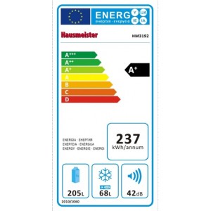 HAUSMEISTER HM 3192 Alulfagyasztós kombinált hűtőszekrény