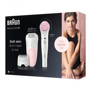 Braun Silk-épil Beauty Set 5 5/885 BS Wet & Dry epilátor 3 kiegészítővel 