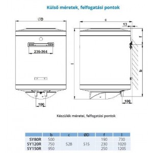 Hajdu Smiley SY120R Villanybojler