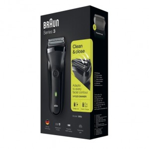 BRAUN Series 3 300S, Fekete 