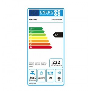 Samsung DW50R4040BB/EO Beépíthető integrált mosogatógép