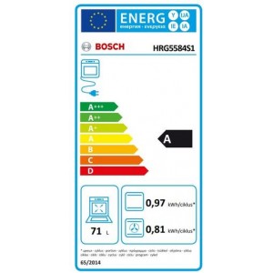 Bosch HRG5584S1 Beépíthető sütő gőzfunkcióval