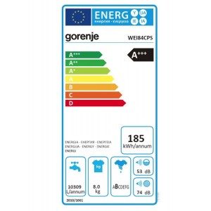 Gorenje WEI84CPS Elöltöltős mosógép