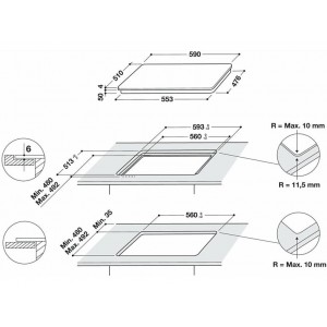 Whirlpool WB S2560 NE Indukciós főzőlap