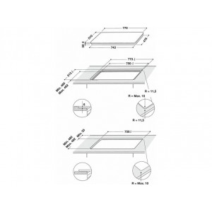 Whirlpool WF S0377 NE/IXL Indukciós főzőlap