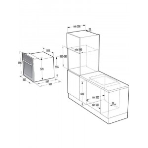 Gorenje BO735E11W beépíthető sütő