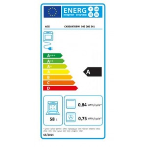 AEG CKB56470BW PlusSteam Kombinált tűzhely