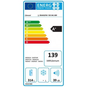 Zanussi ZRAN32FW Egyajtós hűtőszekrény
