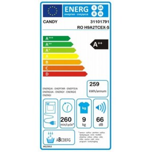 Candy RO H9A2TCEX-S Hőszivattyús szárítógép 