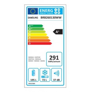SAMSUNG BRB260130WW/EF Beépíthető alulfagyasztós kombinált hűtőszekrény
