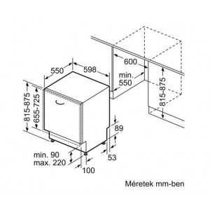 Bosch SMV4HTX28E Beépíthető mosogatógép