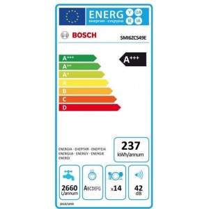 Bosch SMV2IVX52E Beépíthető integrált mosogatógép
