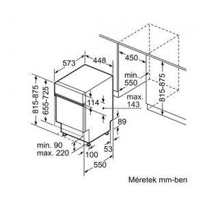 Bosch SPI6ZMS35E Beépíthető mosogatógép