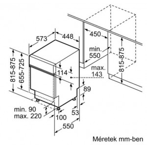 Bosch SPI2HKS59E Beépíthető mosogatógép