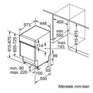 Bosch SPI6EMS23E Beépíthető mosogatógép