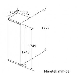 Bosch KIR81ADE0 Beépíthető hűtőszekrény