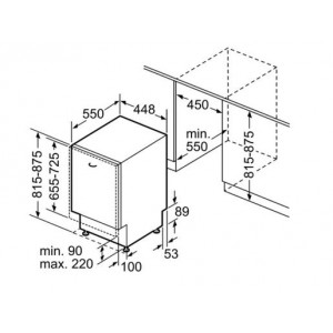 Bosch SPV2IKX10E Beépíthető mosogatógép