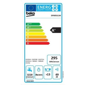 Beko DFN05311W Szabadonálló mosogatógép