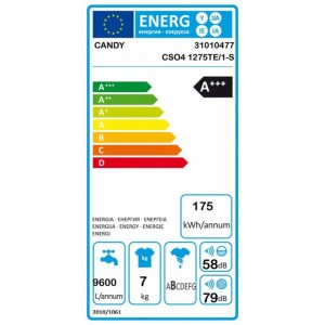 Candy CSO 41275TE/1S Keskeny elöltöltős mosógép