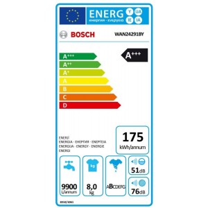 Bosch WAN24291BY Elöltöltős mosógép