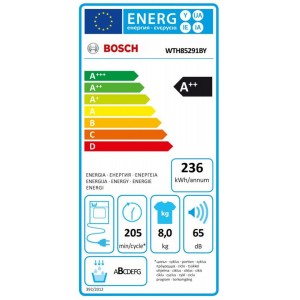 Bosch WTH85291BY Kondenzációs szárítógép hőszivattyúval