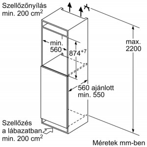 Bosch GIV21AFE0 Beépíthető Fagyasztószekrény