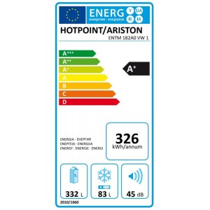 Hotpoint Ariston ENTM182A0VW1 Felülfagyasztós kombinált hűtőszekrény