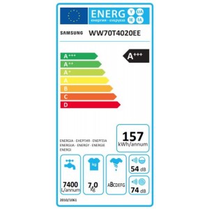 Samsung WW70T4020EE/LE Elöltöltős mosógép