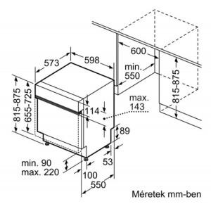 Bosch SMI46LS00E Beépíthető elölvezérelt mosogatógép