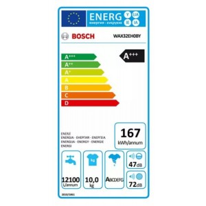 Bosch WAX32EH0BY Elöltöltős mosógép