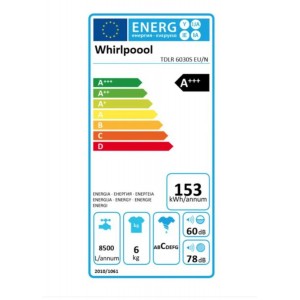 Whirlpool TDLR6030SEUN Felültöltős mosógép