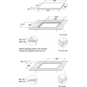 Whirlpool GOR 625/NB Beépíthető gáz főzőlap