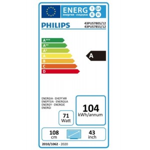 Philips 43PUS7805/12 4K Ultra HD LED Smart Tv Ambilight