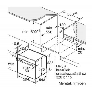 Bosch HBA5560S0 Beépíthető elektromos sütő