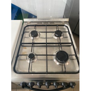 Használt Indesit inox kombinált tűzhely [H8466] 