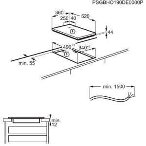 AEG IKE42640KB Beépíthető kerámia dominólap